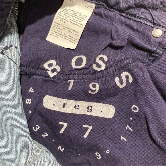 BOSS by Hugo Boss Sz 34 x 32 Tapered Leg Quilted Inner Waist Jeans - Picture 10 of 12